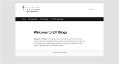 Desktop Screenshot of blogs.educationisfreedom.org
