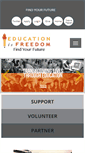 Mobile Screenshot of educationisfreedom.com